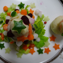 夜サラダ ポテサラがツリーになりたいと駄々こねた「ポテツリーサラダ」