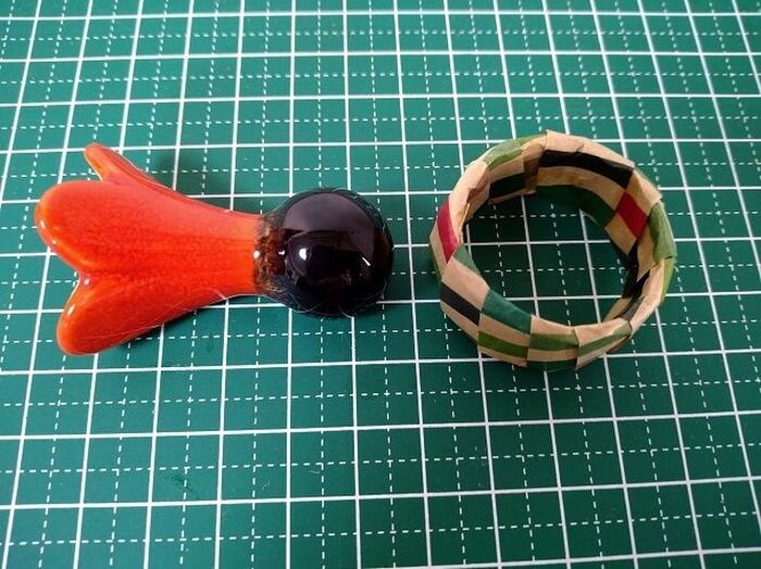箸置きの部分が完成