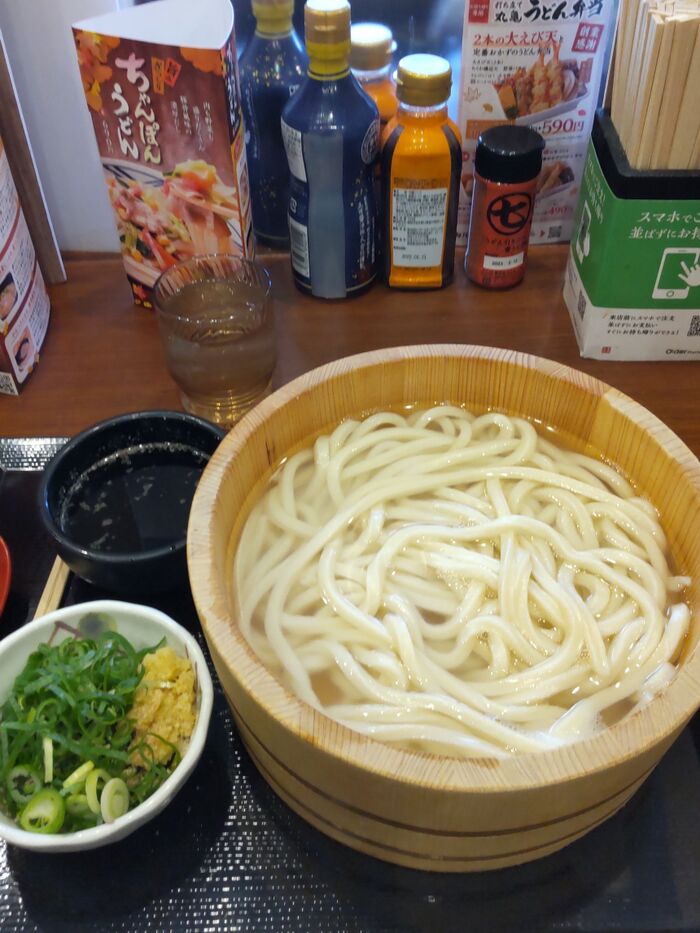 丸亀製麺♪半額好きな人この指止まれ~!♡美味しい釜揚げうどんが超お値打ち価格!