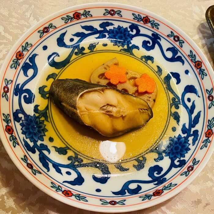 銀たらの煮魚。魚だけ煮るのもったいないよ!