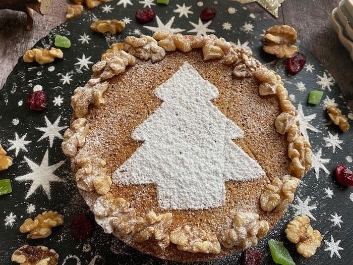 粉砂糖で作るツリー⑤