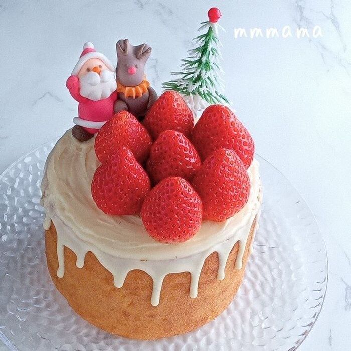 10分でできる!バームクーヘンで簡単クリスマスケーキ