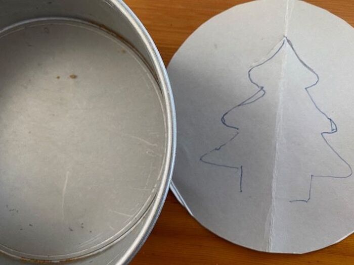 粉砂糖で作るツリー①