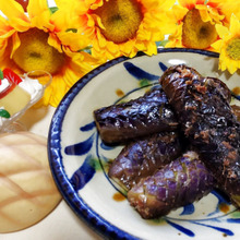 ジブリめしをお家で作ろう~!となりのトトロ子供料理絵本より 1本ペロリ完食!「なすのかめの子焼き」