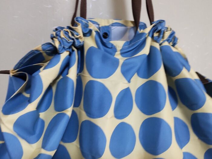 レジかごにもかけられる♡一気にたためるコンパクトバッグL