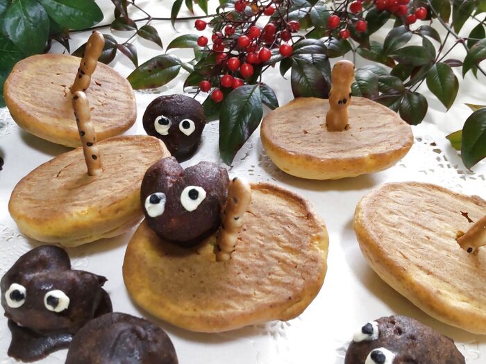 『ジブリの食卓 となりのトトロ』レシピ本より「かぼちゃのこま甘食」子供と作ってみたよ!