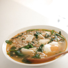 【オートミールレシピ】一人おうちごはんに!簡単!美味しい!豆板醤スープリゾット