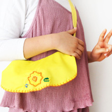 簡単手縫い!手作り子供肩掛けバッグカラー帽子リメイク