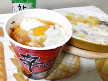 辛さがマイルド【汁まで美味しい!】一度試してみて!♡辛ラーメンの美味しいちょい足しレシピ!