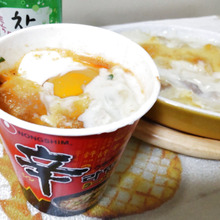 辛さがマイルド【汁まで美味しい!】一度試してみて!♡辛ラーメンの美味しいちょい足しレシピ!