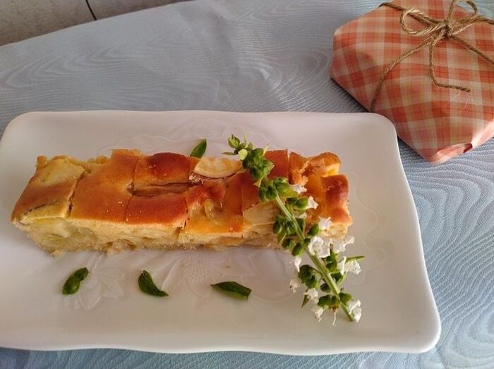 リンゴとサツマイモのケーキ