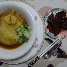 ローリング巾着きつね肉うどん て・・・なんだ~