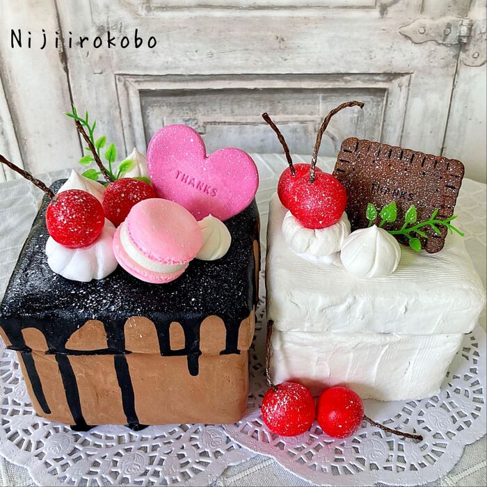 かわいいが過ぎる!ケーキの小箱の作り方
