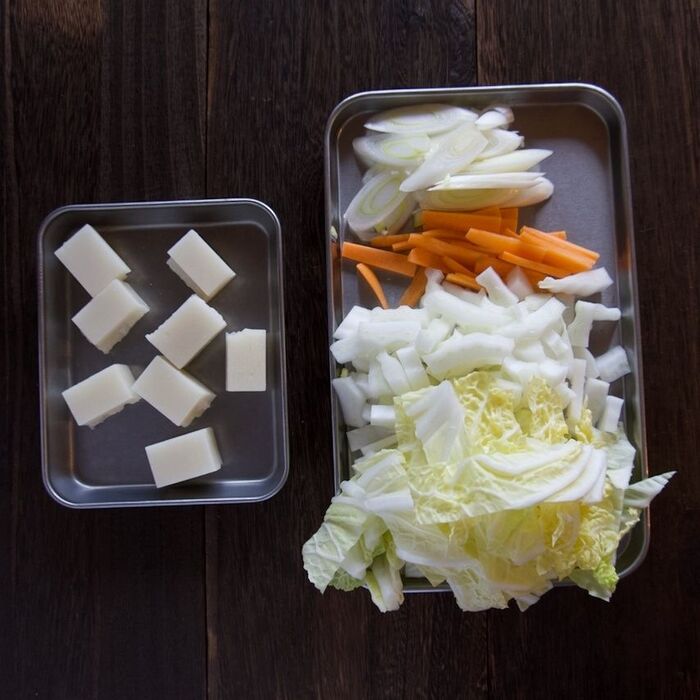 1 材料を切ります。