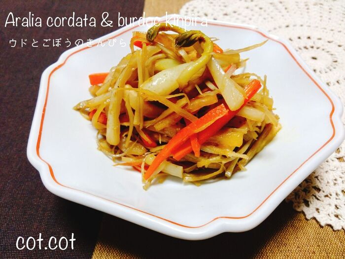 ★旬のウドを使って香りも美味しい。ウドとごぼうのきんぴら★