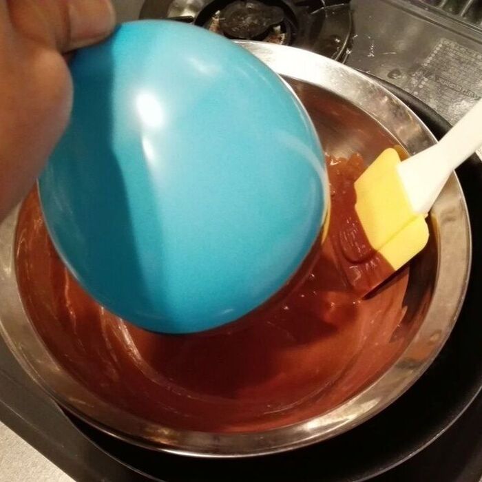 🌟風船🎈で、バレンタイン💖の食べる器〰⑦🌠