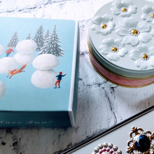 見て!可愛い♡缶目当てだけど、国産きび砂糖使用のスノーボールもたまらなく美味♪