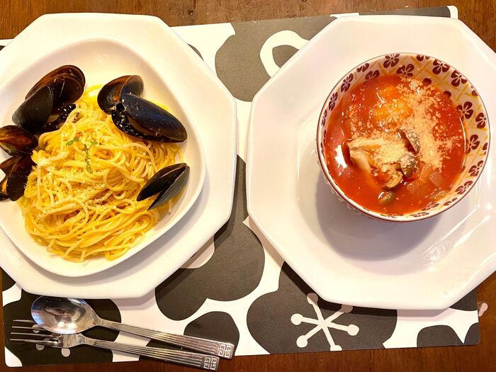 折角のバレンタインに大雪!夕飯の買い出しに行けないので“あるものレシピ”♪デザート付き