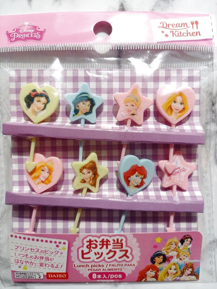 【ダイソー】ディズニープリンセスのお弁当ピックがとっても可愛い♡