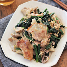 【豚バラとほうれん草の味噌マヨ炒め】ご飯がすすむ冷凍ミールキット
