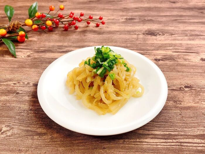 【ガーリックバター大根】便利な野菜だし使用!