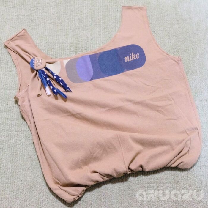 【SDGs】不要なTシャツでエコバッグ&ロゼット♪
