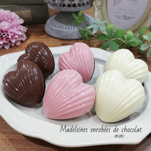 コーティングは板チョコでOK!つやピカチョコマドレーヌ