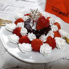 【コメダ珈琲店】待望の新作ケーキ→meijiとコラボ「フローラルブーケ」♪ちょい足しde超豪華♪