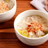 【白菜のワンタンスープ】便利な野菜だし使用!