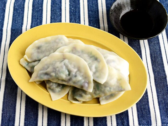 【雑穀水餃子】便利な野菜だし使用!