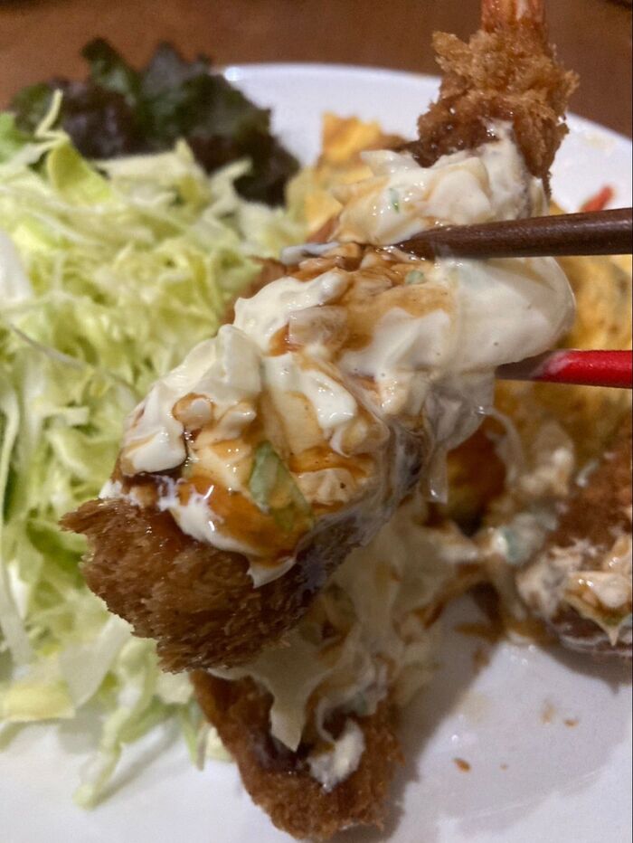めちゃくちゃ美味しくて小さな海老よりほとんどソース食べてる感じになりました♪