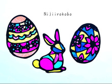 100均材料で作る!ステンドグラス風イースター飾り