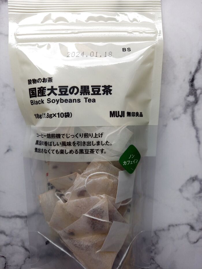 【無印良品】心落ち着く♡炒りたてのようなお豆の香り☆黒豆茶♪