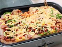 みんな大好き♪もちピザランチ♪ホットプレートで♪