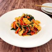 【鶏ささみの中華風ピリ辛和え】便利な野菜だし使用!