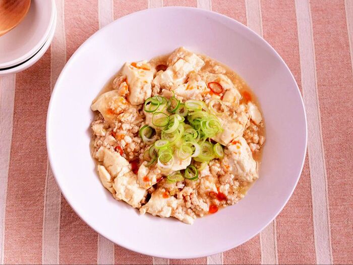 【鶏肉の麻婆豆腐】便利な野菜だし使用!