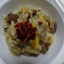 創作炊き込みご飯 須磨産あさりと牛筋