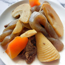 たけのこと牛肉を甘辛い味付けで♡初物♪