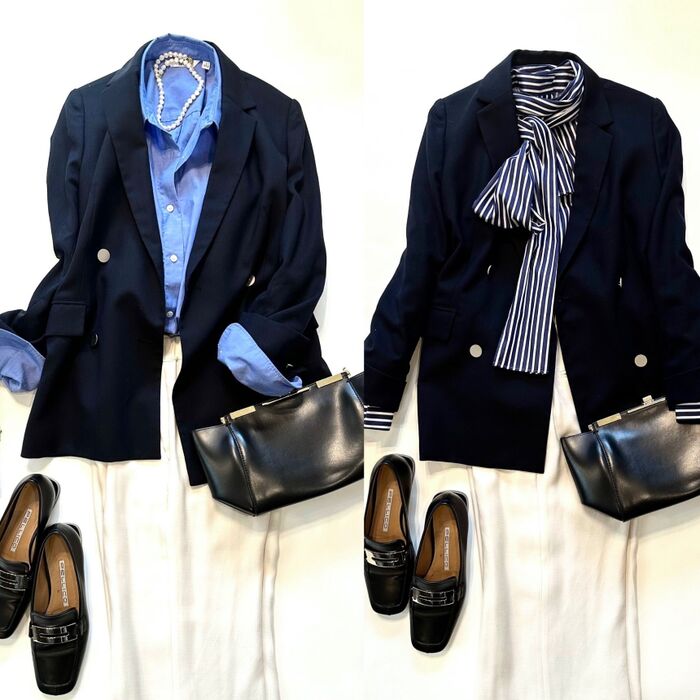 通勤服を春らしくする3つのアイテム