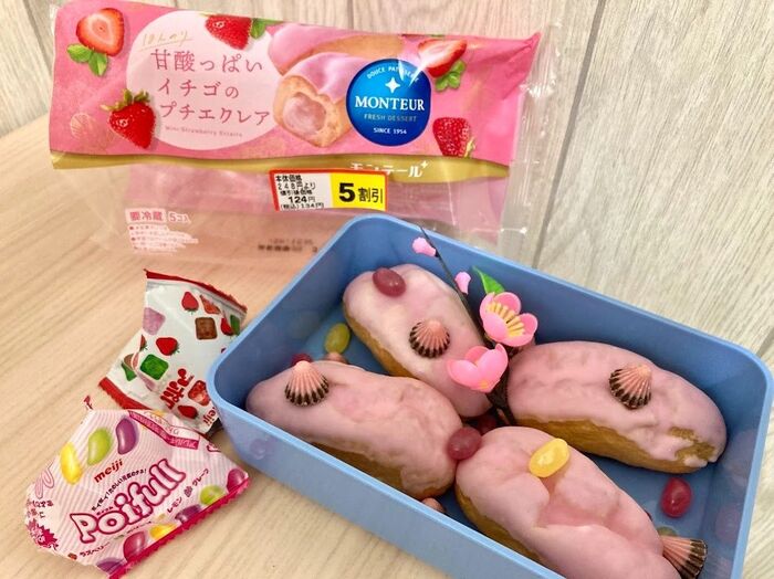 10秒で完成!子どもも喜ぶお花見スイーツ弁当