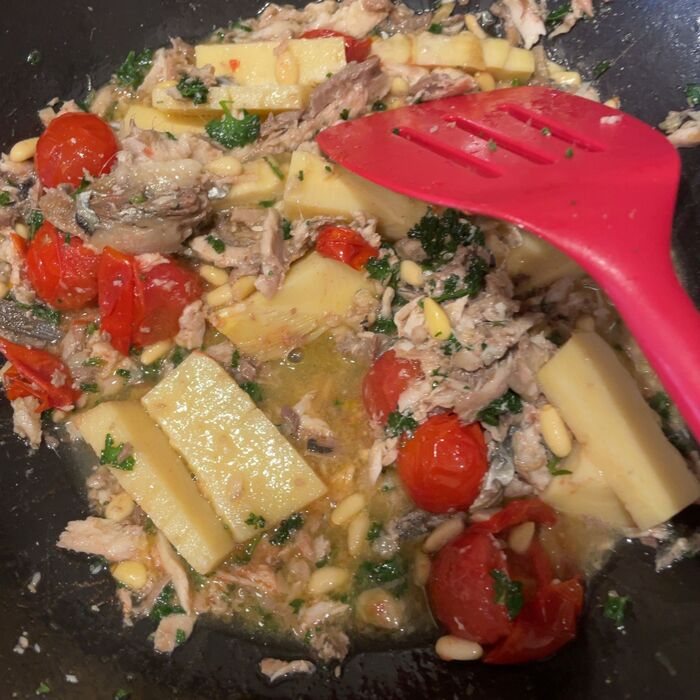 パスタソースの完成です