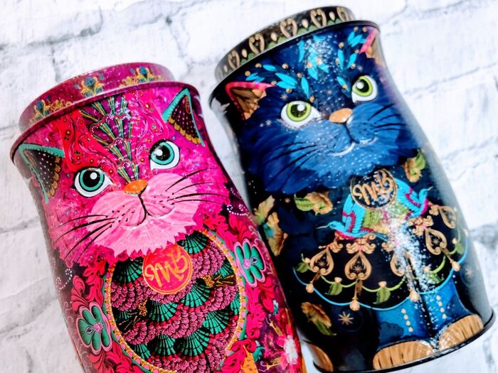 これぞ神缶~~!♡大人女子をときめかせる魅惑の猫缶です♪缶の中身に、またもやびっくり驚きました♪