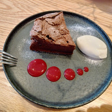 今日のキャフェ coq1f espressoとgateauchocolate