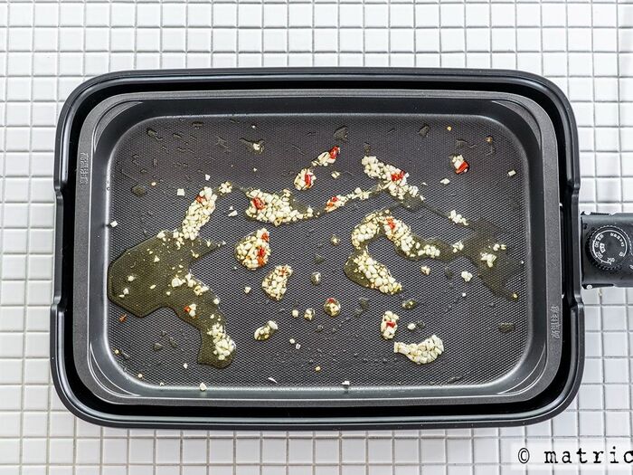 あとはホットプレートだけで作っていきます!