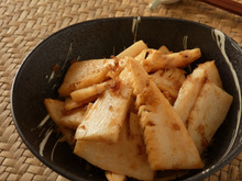 かつお節たっぷり!「タケノコの香ばししょう油炒め」