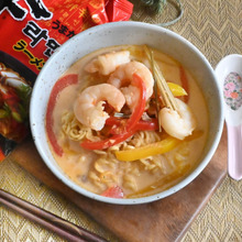 【辛ラーメン牛乳アレンジ】ナンプラー香るアジアン麺