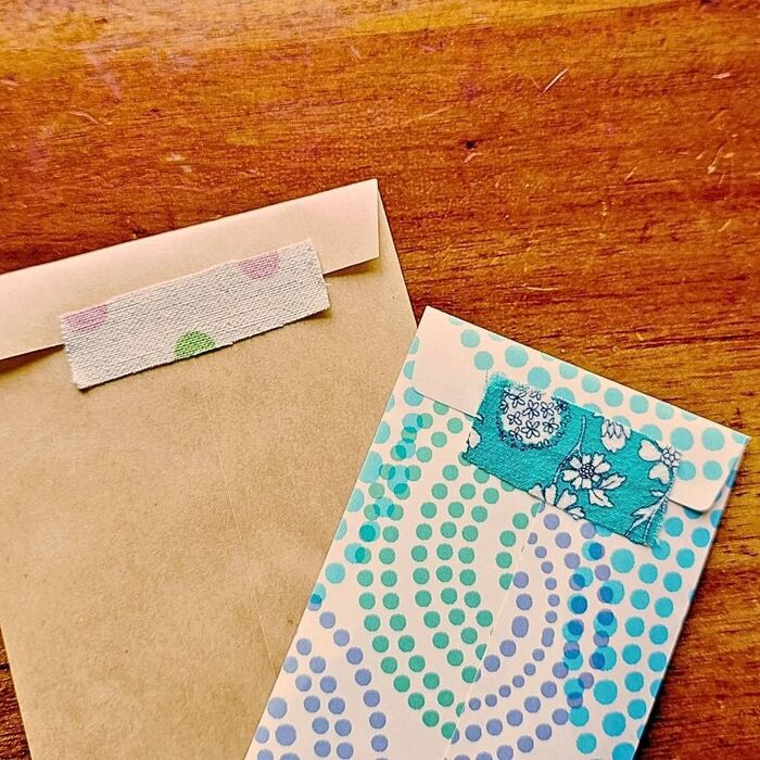 シール代わりに