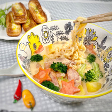 クラムチャウダー【辛ラーメン】野菜たっぷりピリ辛ミルキー♡