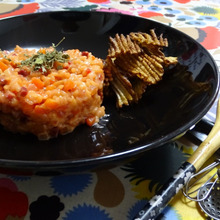 お家lunch『ほぼ野菜のリゾット、ビーツなひと時』