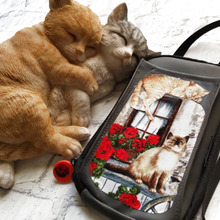 【はぎれ活用】超簡単♡雑誌の付録のスマホショルダーやジーユーエコバックМ(290円)を可愛くデコ!